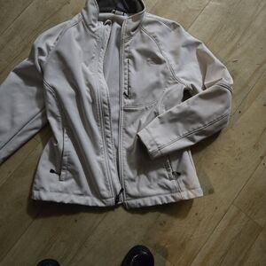 Ladies white Northface neoprene jacket